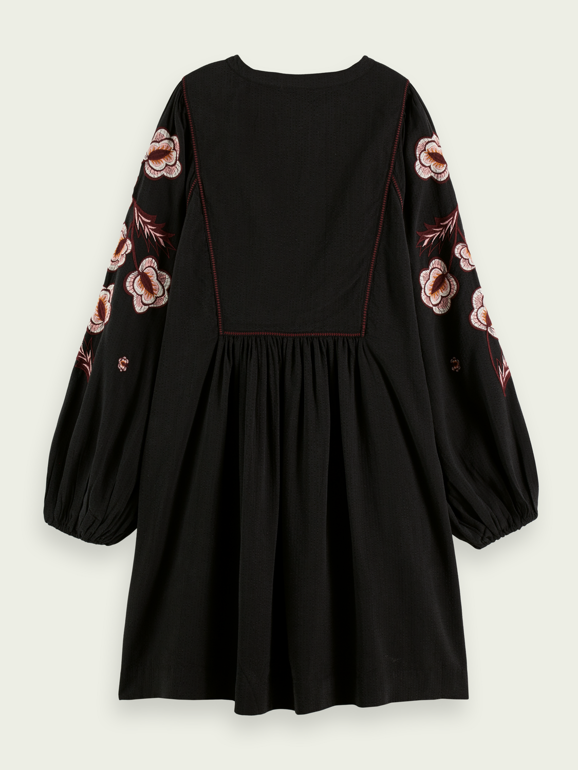 Embroidered Seersucker Dress | scotch & soda outlet