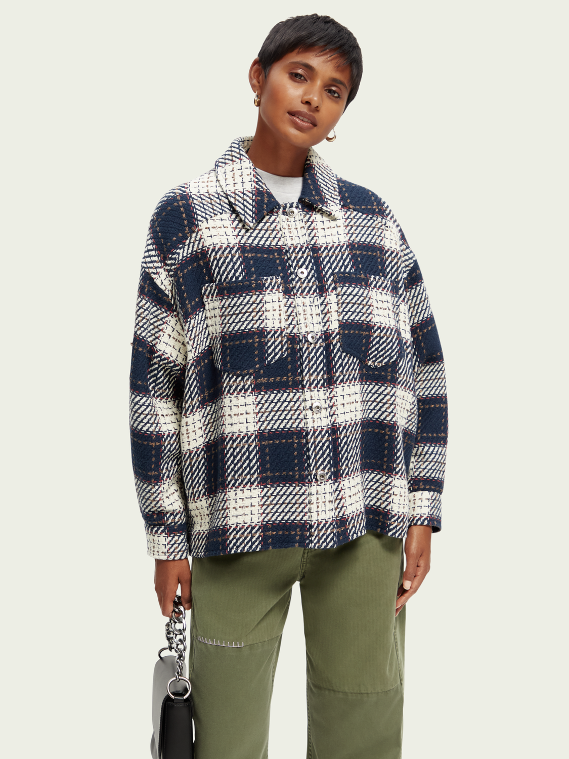 Checked Padded Overshirt | scotch & soda outlet