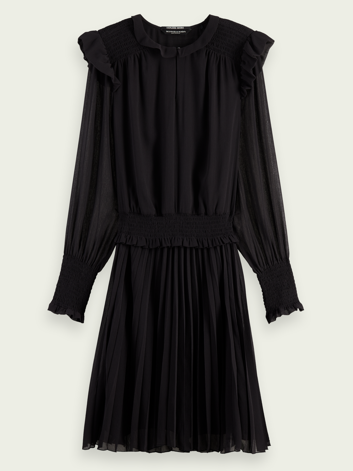 Smocked Mini Dress | scotch & soda outlet