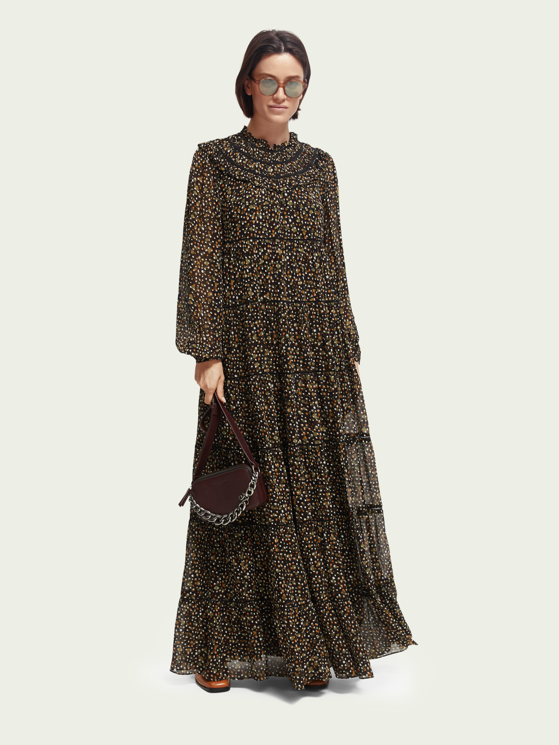 Smocked Tiered Maxi Dress | scotch & soda outlet