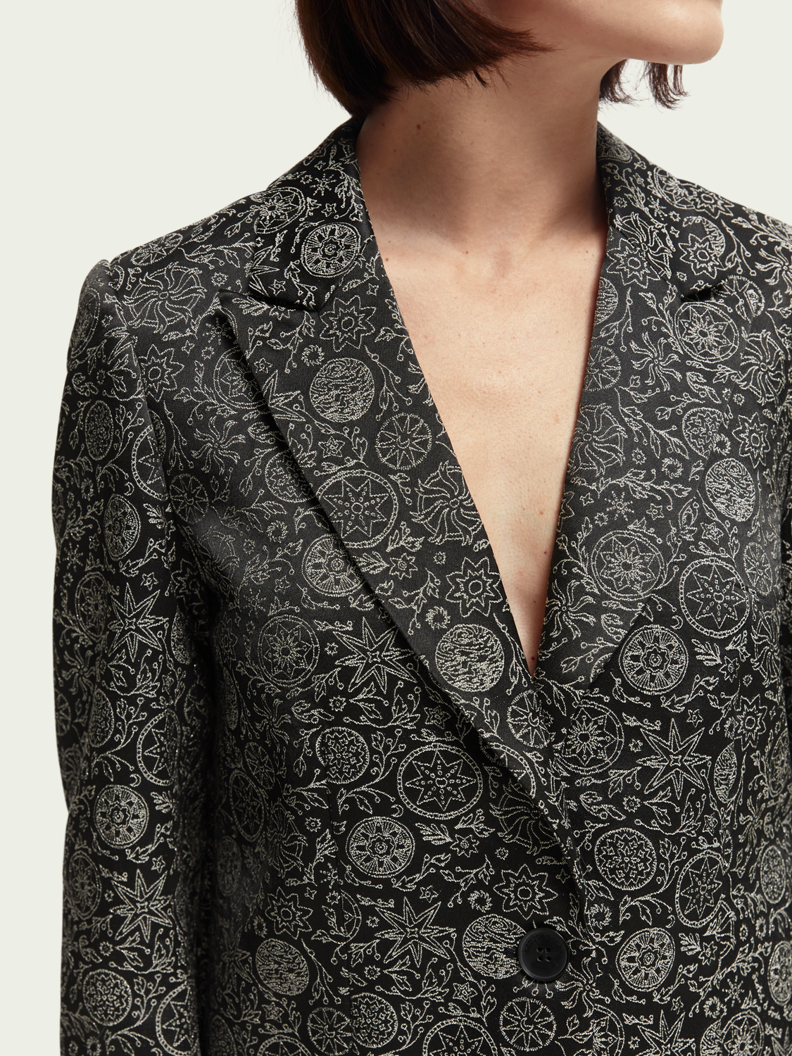 Relaxed-Fit Jacquard Blazer | scotch & soda outlet