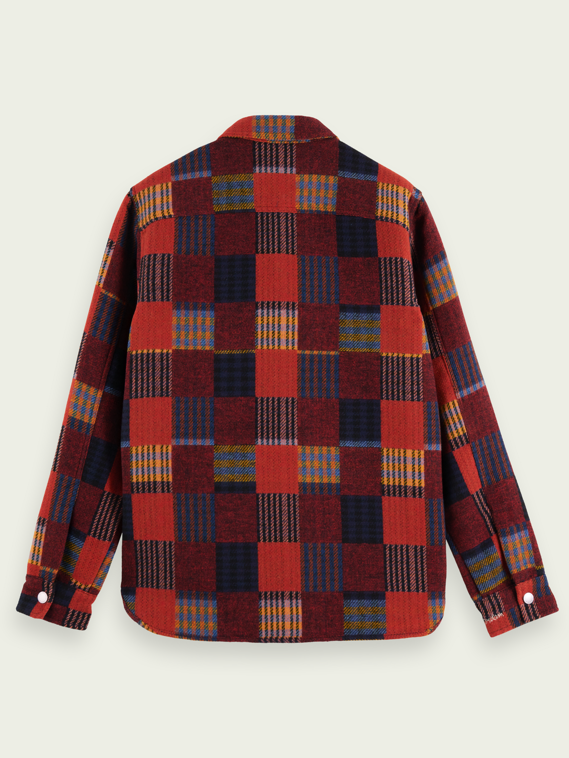 Patched Check Jacquard Overshirt | Scotch And Soda Outlet