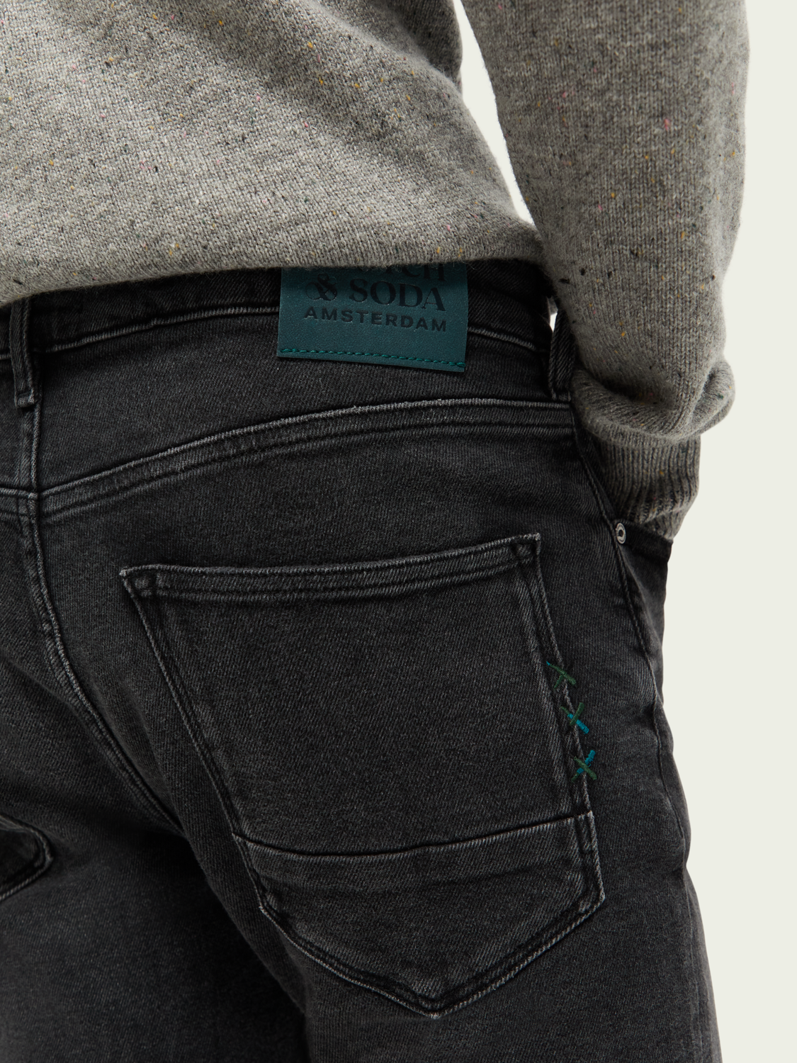 The Skim Super-Slim Fit Jeans - Carbon | Scotch And Soda Outlet