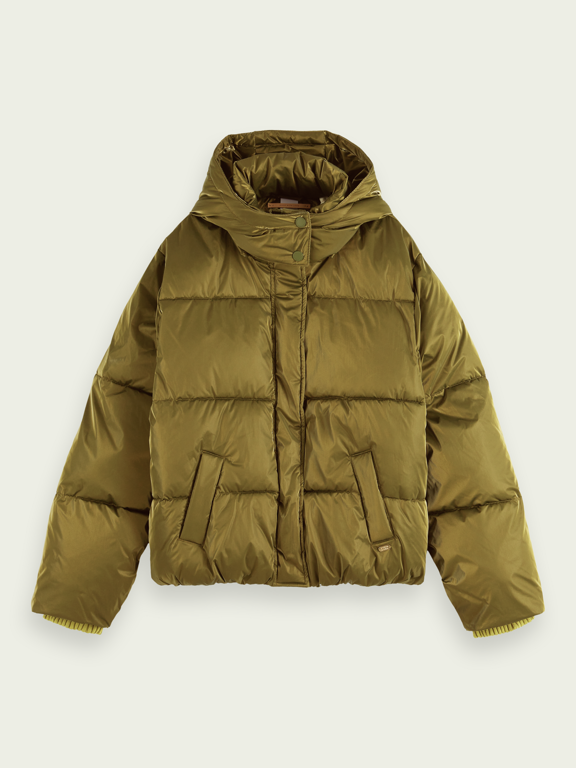 Water-Repellent Puffer Jacket With Removable Hood | scotch & soda outlet
