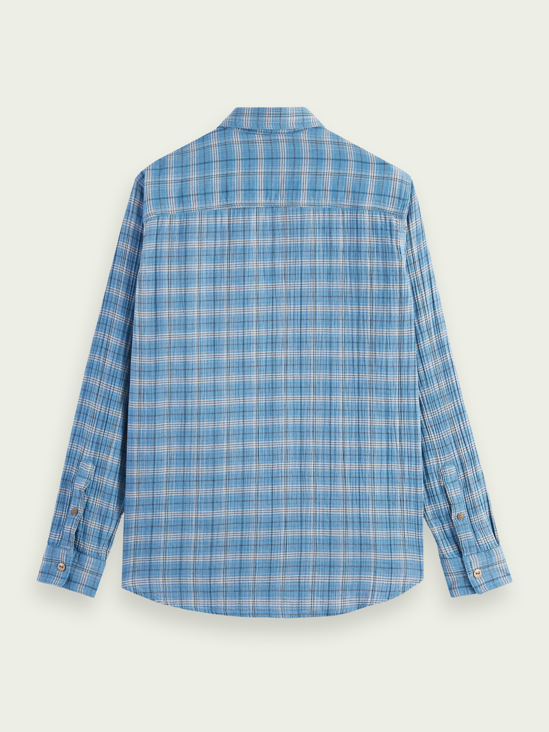 Regular Fit Bonded Shirt With Sleeve Roll-Up | Scotch And Soda Outlet