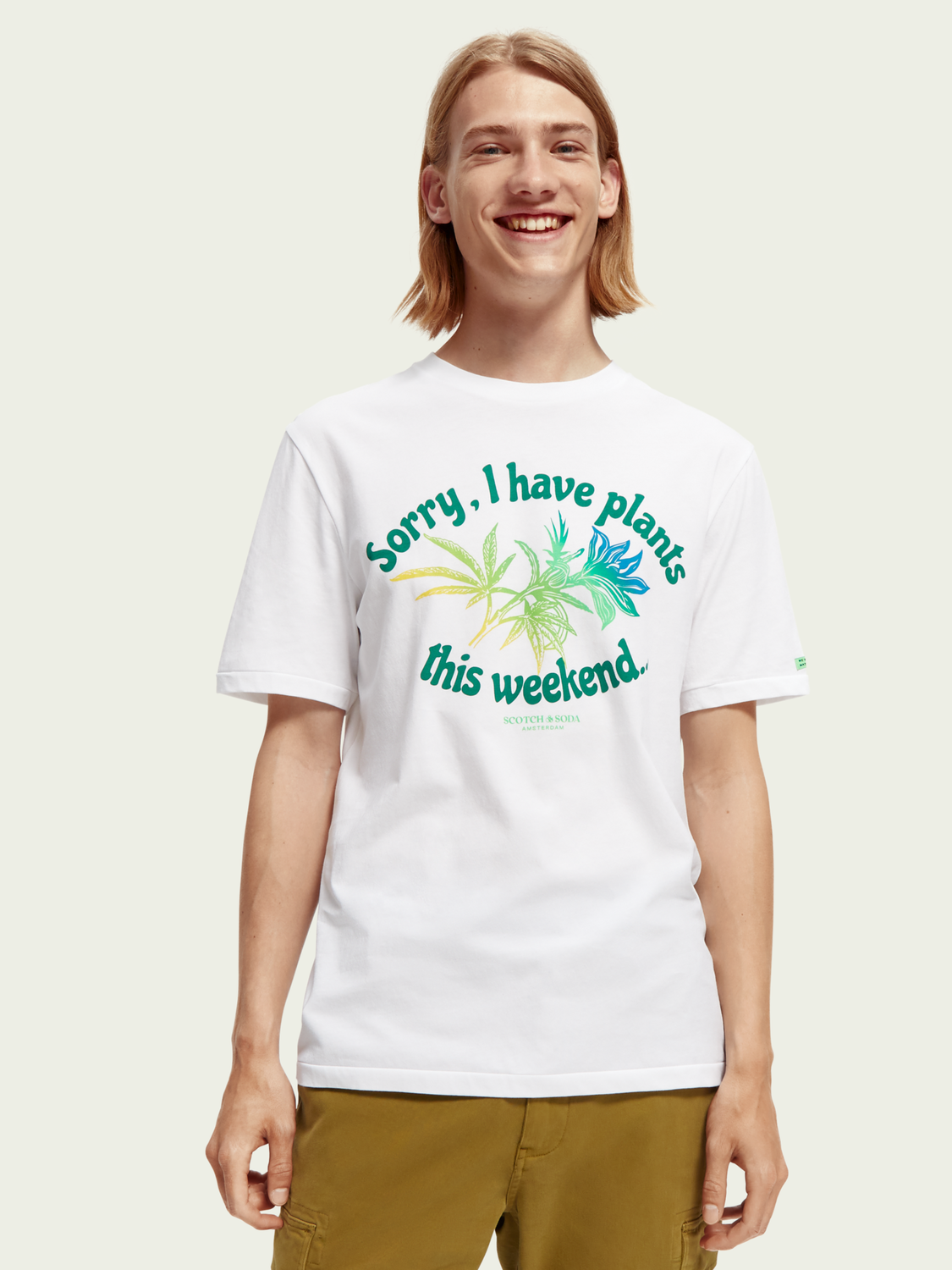 Jersey Artwork Crewneck T-Shirt | Scotch And Soda Outlet