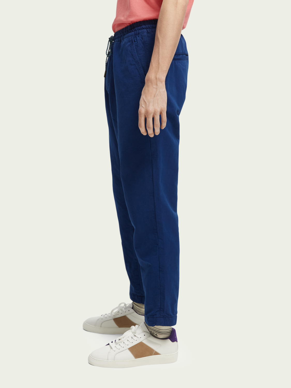 Fave Regular Tapered Fit Linen Blended Garment-Dyed Jogger | Scotch And Soda Outlet