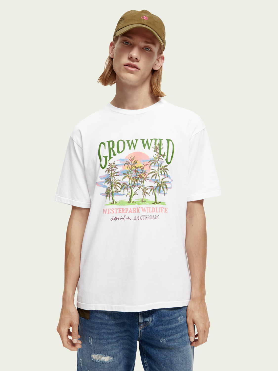 Organic Cotton Artwork T-Shirt | Scotch And Soda Outlet