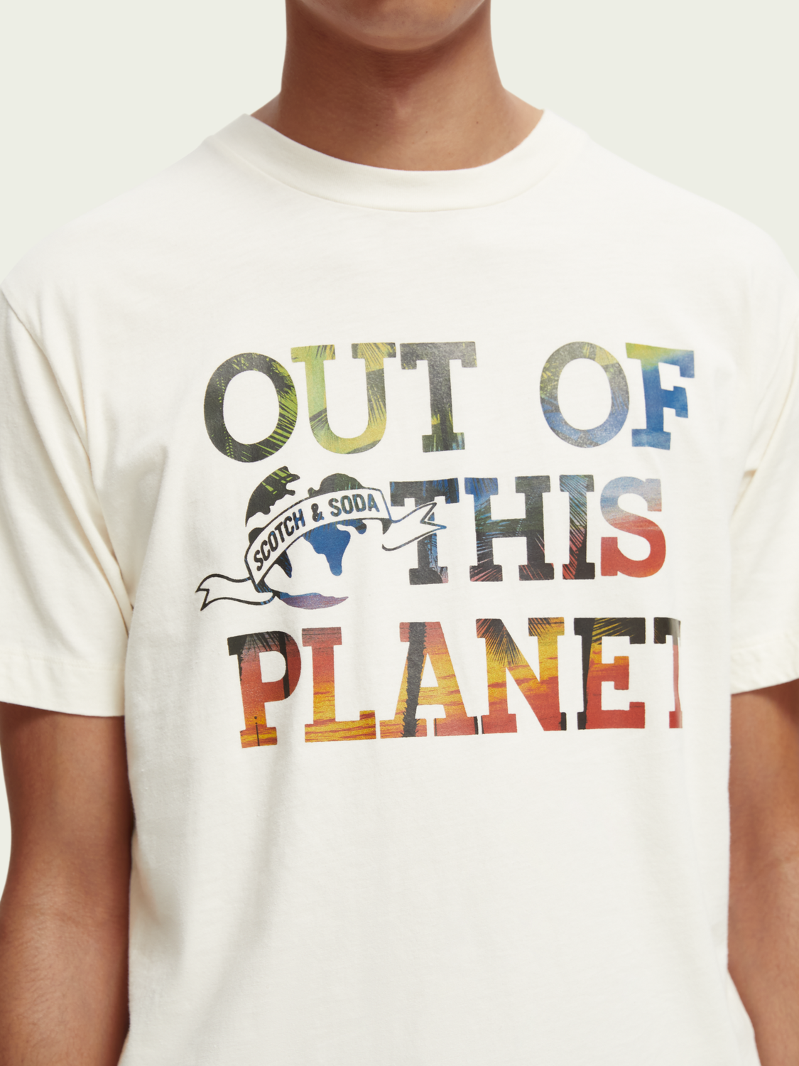 Garment-Dyed Graphic T-Shirt | Scotch And Soda Outlet