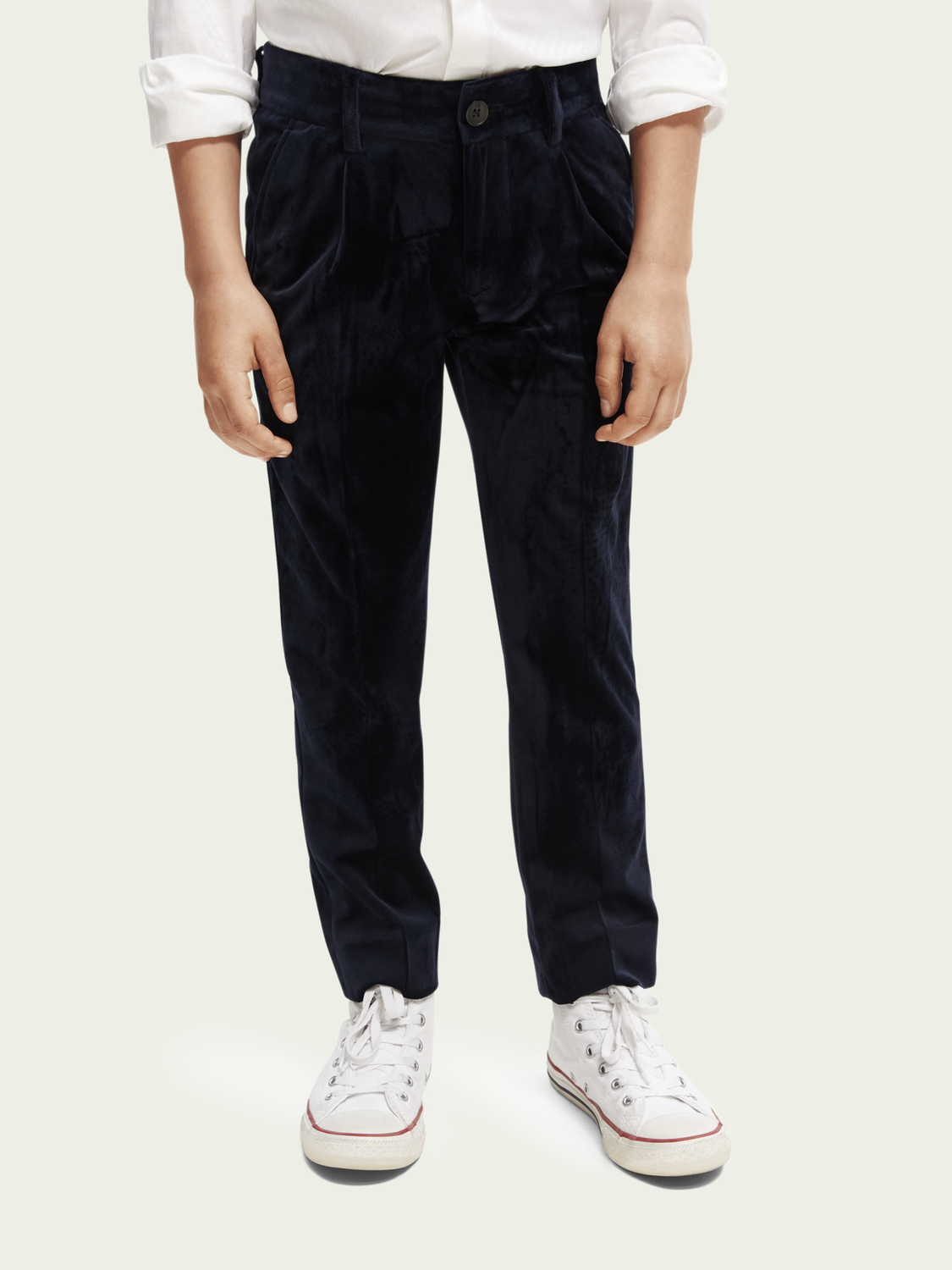 Regular Slim Fit Velvet Pant