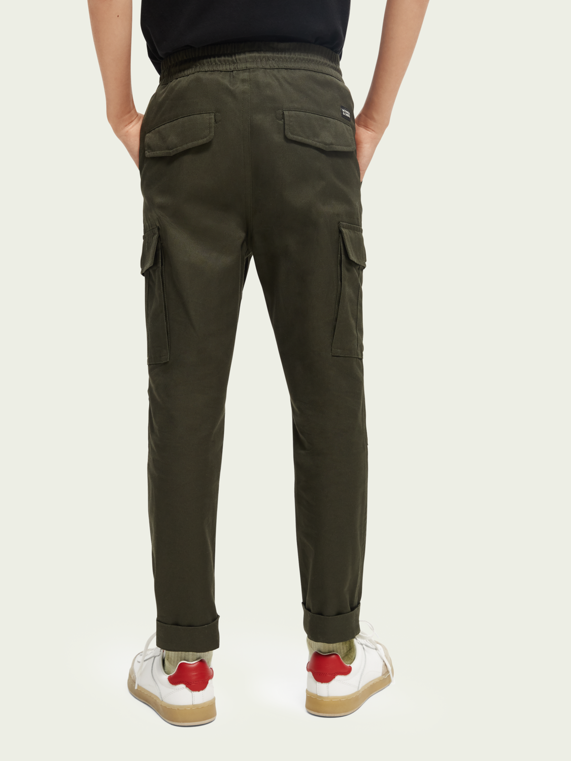 Loose Tapered-Fit Organic Cotton Cargo Trousers