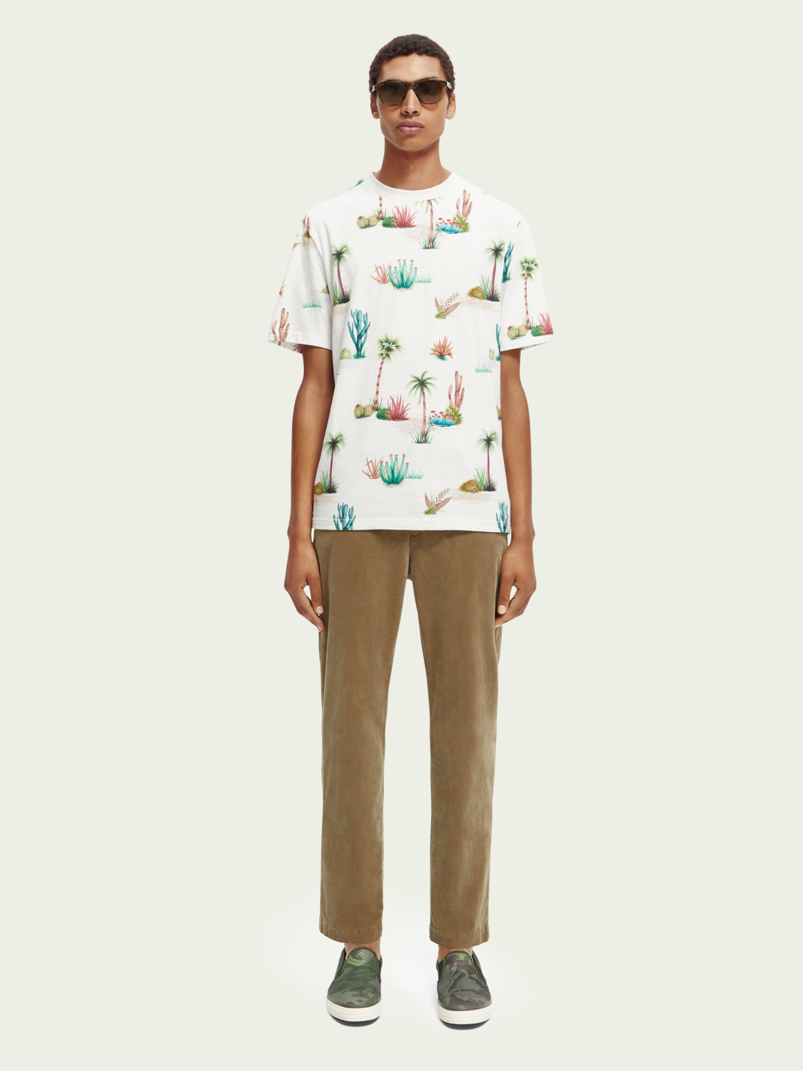 Regular Fit Printed Organic T-Shirt | Scotch And Soda Outlet