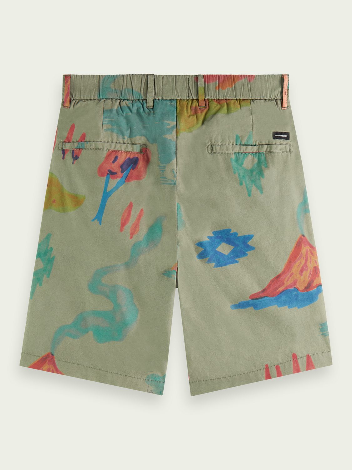 The Twilt Organic Printed Chino Shorts | Scotch And Soda Outlet