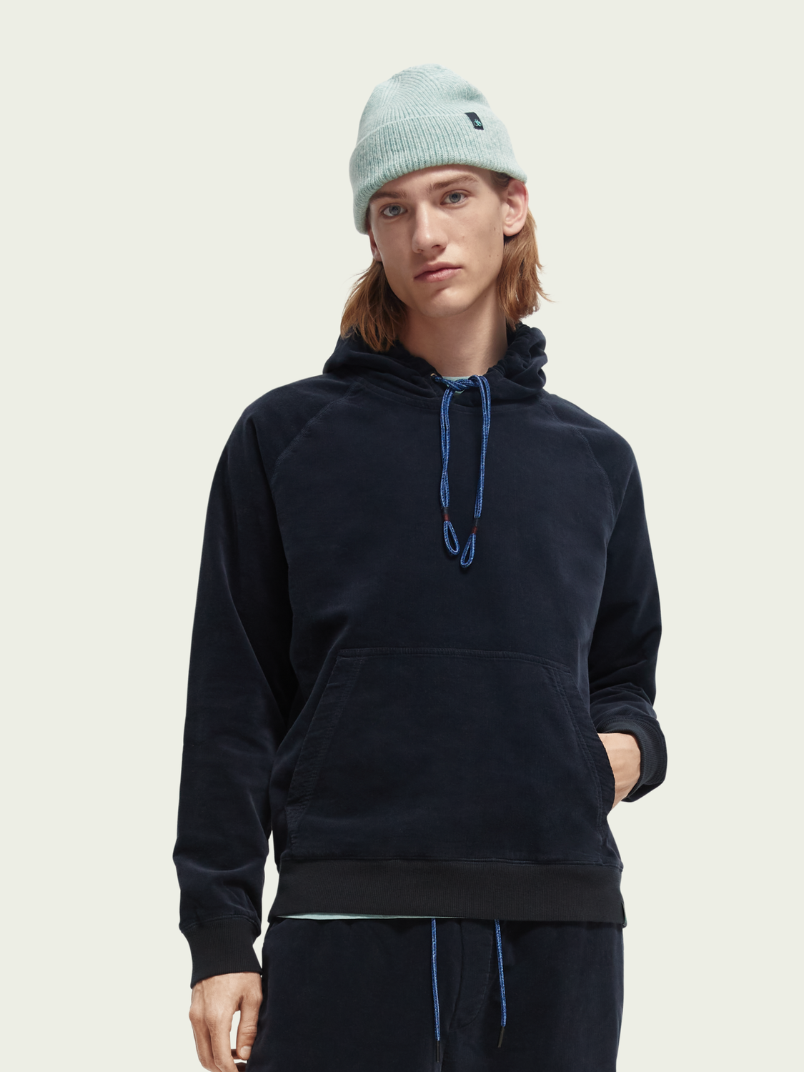 Organic Cotton Corduroy Hoodie | Scotch And Soda Outlet