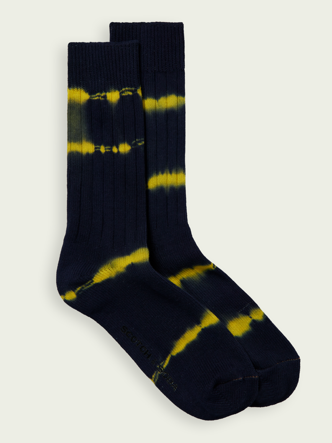 Tie-Dye Rib Knit Cotton- Blend Socks | Scotch And Soda Outlet