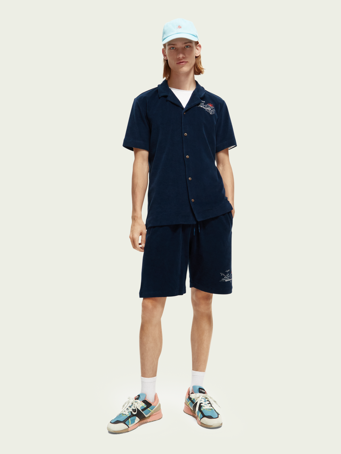 Organic Cotton Towelling Shorts | Scotch And Soda Outlet
