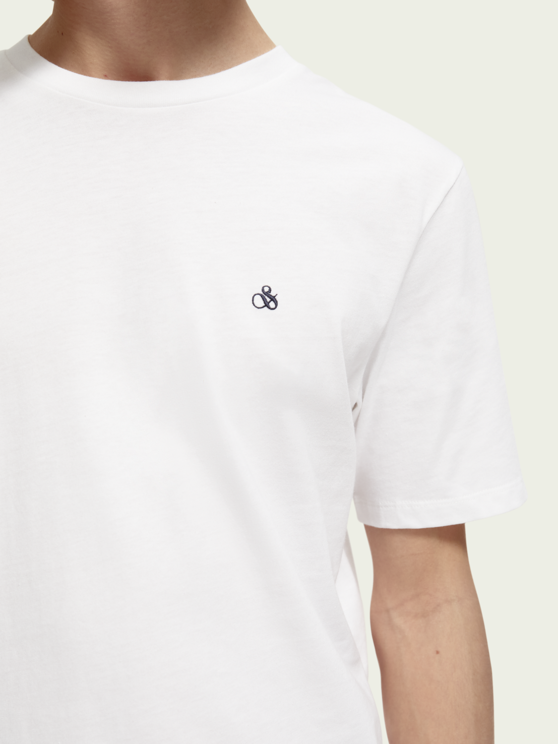 Organic Cotton Crewneck T-Shirt | Scotch And Soda Outlet