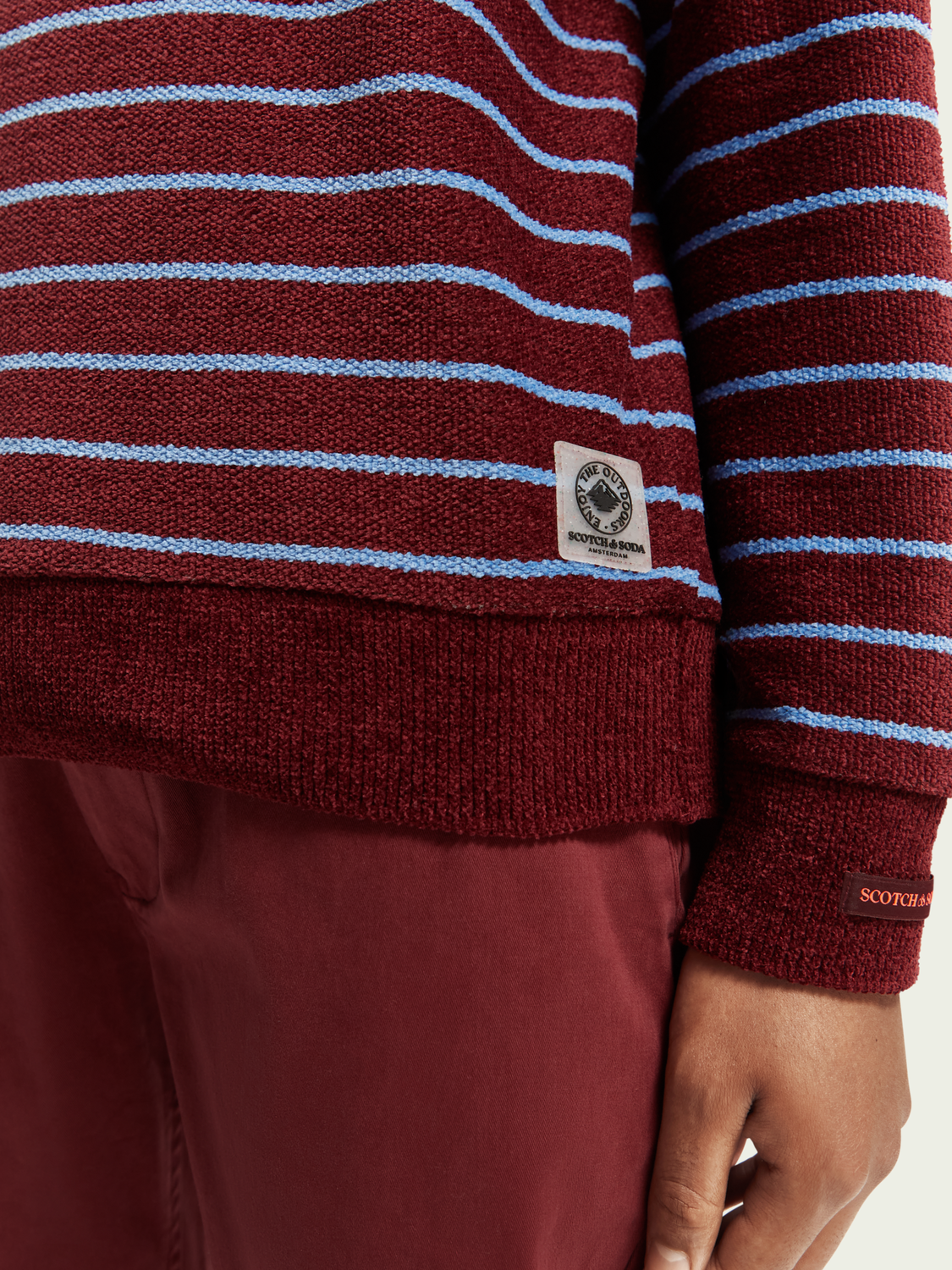 Striped Crewneck Felpa Sweatshirt | Scotch And Soda Outlet