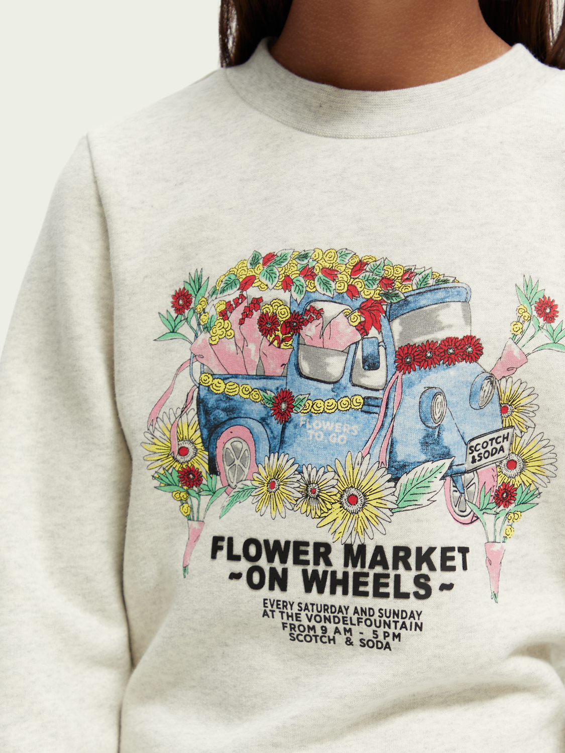 Scotch Soda Outlet | Regular Fit Organic Artwork Sweatshirt