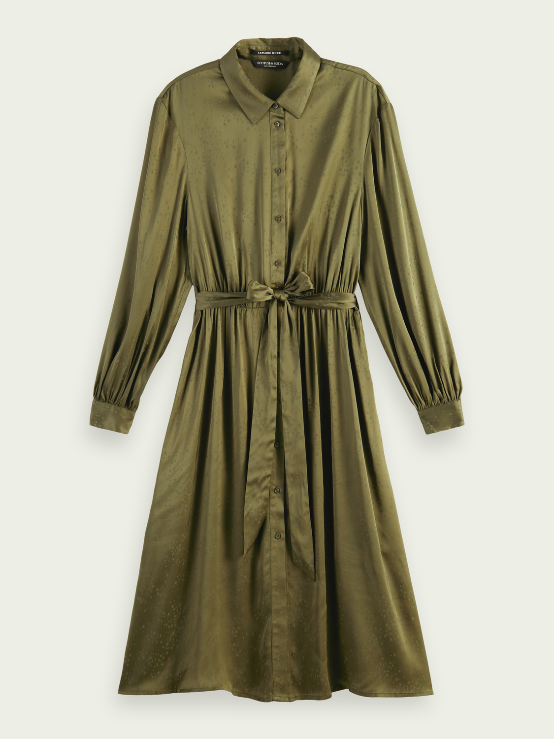 Long-Sleeved Shirt Dress | scotch & soda outlet