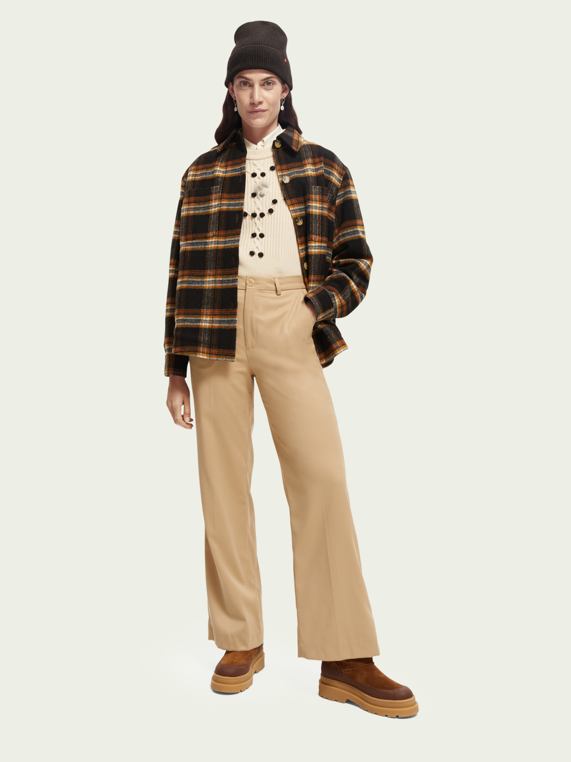 Checked Shirt Jacket | scotch & soda outlet