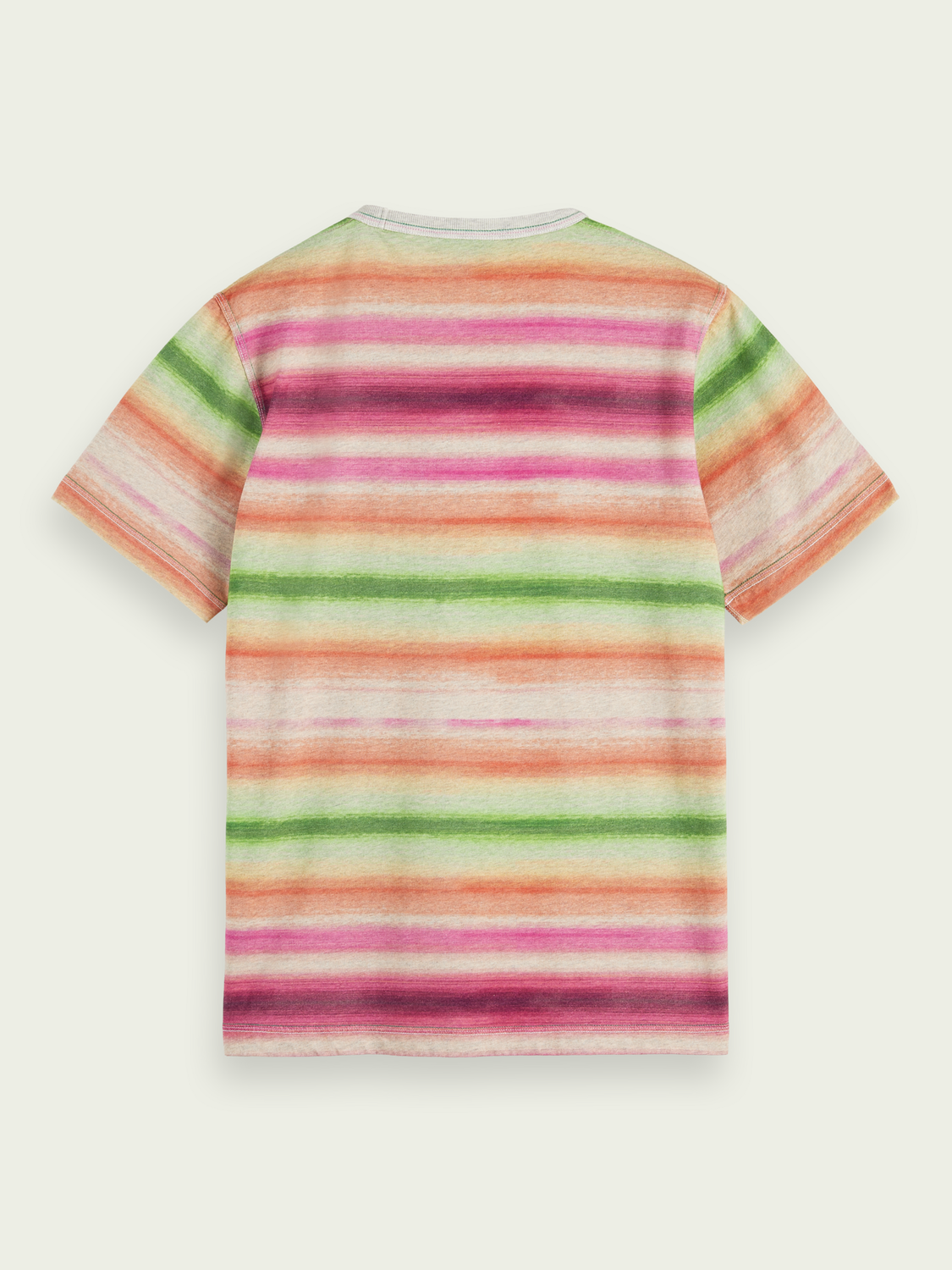 Striped Gradient Crewneck T-Shirt | Scotch And Soda Outlet