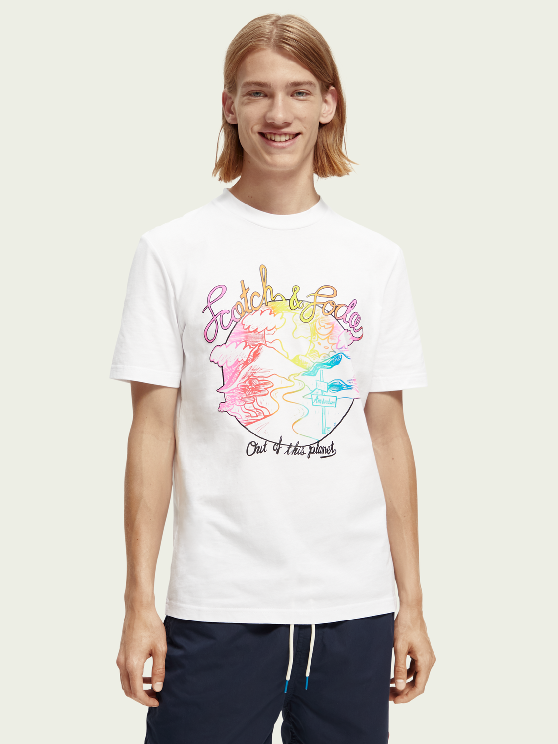 Graphic Crewneck T-Shirt | Scotch And Soda Outlet