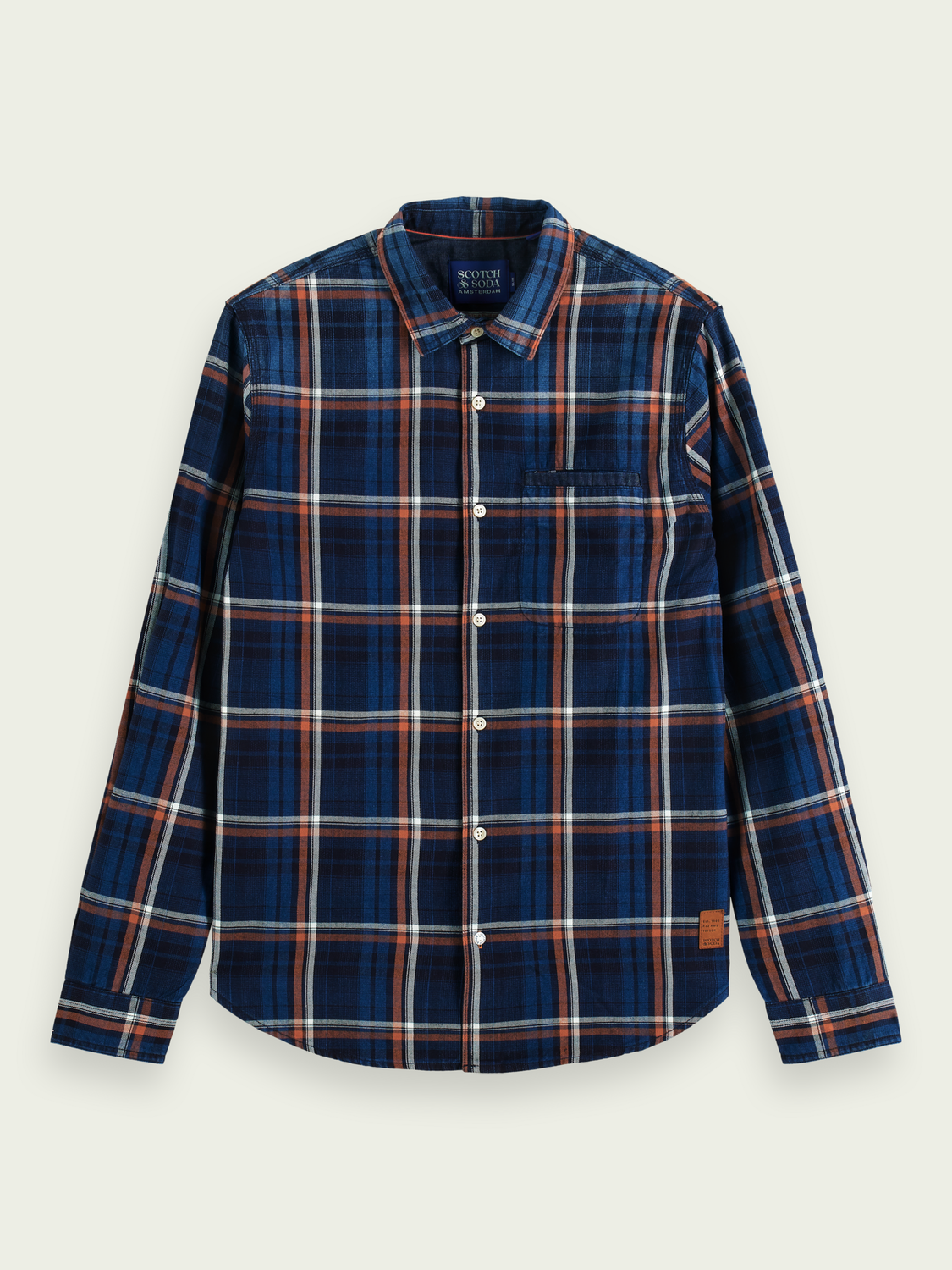 Slim-Fit Yarn-Dyed Checked Shirt | Scotch And Soda Outlet