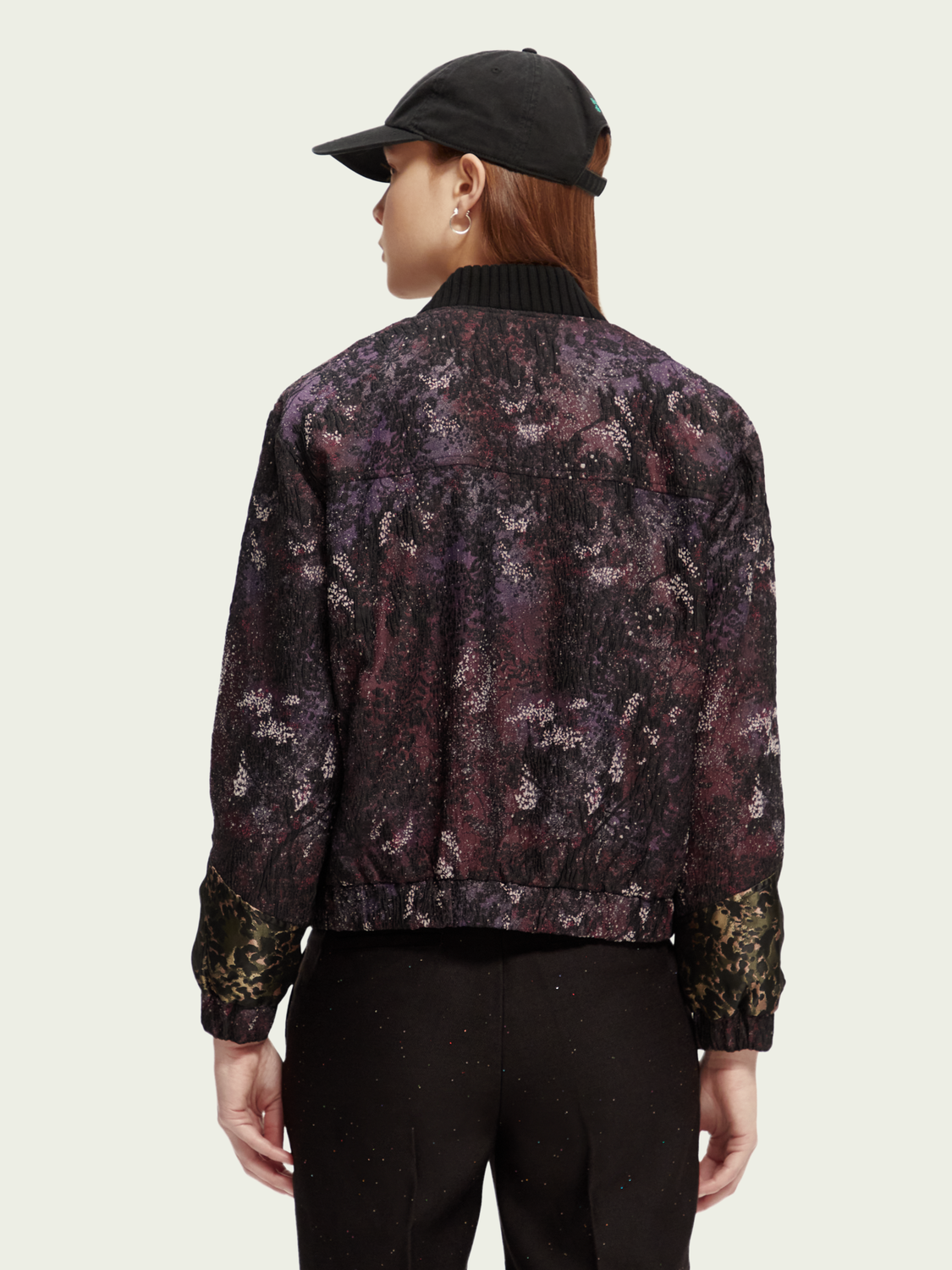 Printed Jacquard Bomber Jacket | scotch & soda outlet