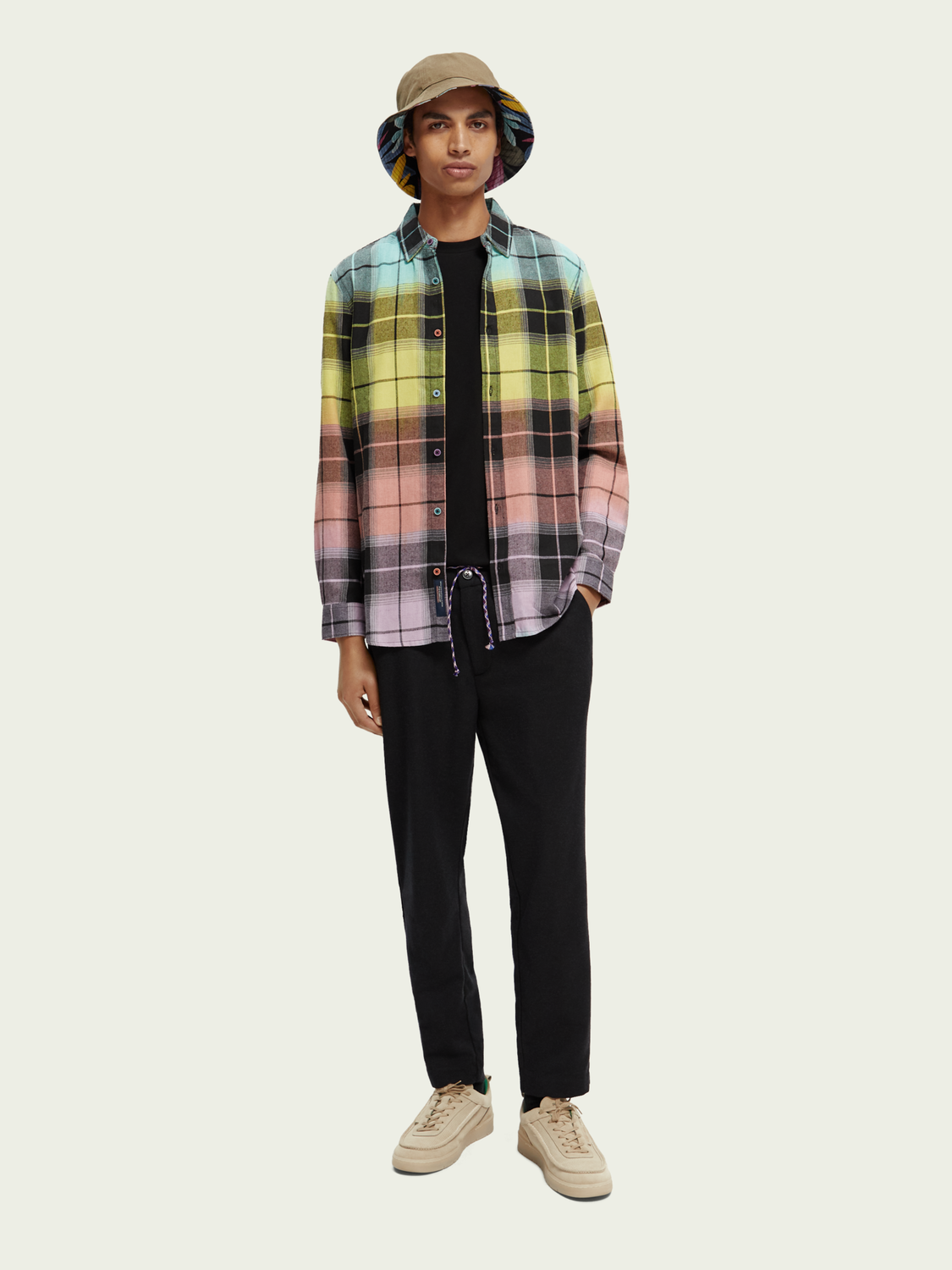 Regular-Fit Colourful Checked Flannel Shirt | Scotch And Soda Outlet