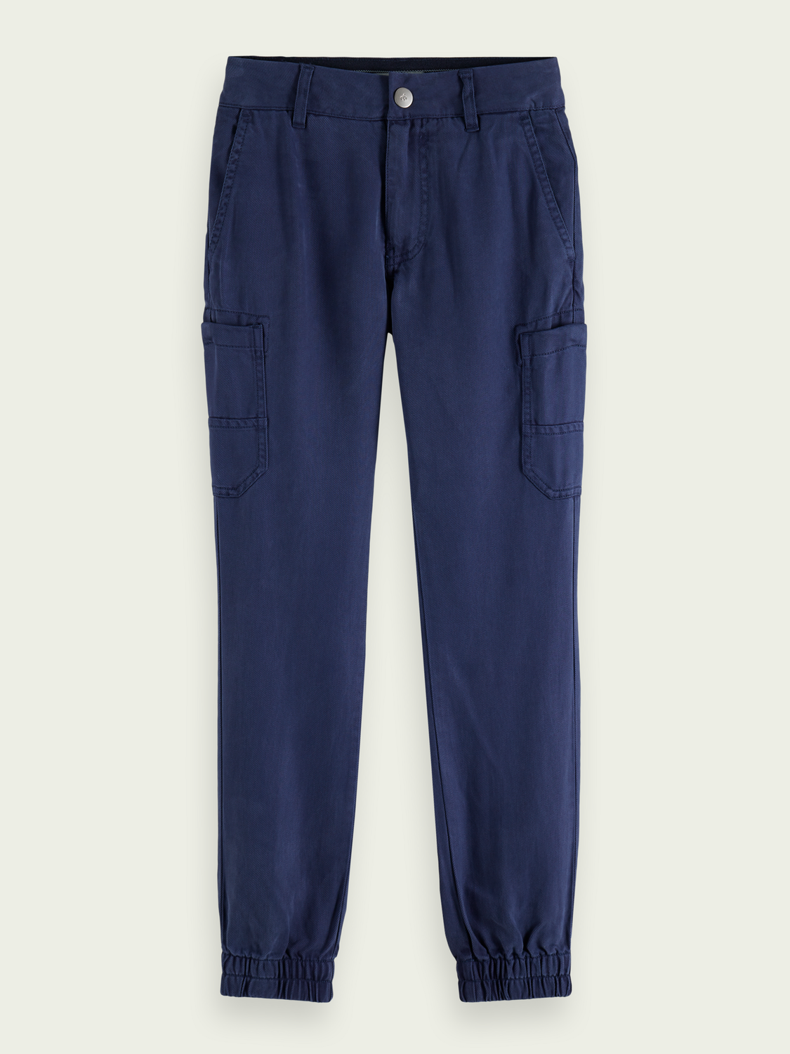 Relaxed-Fit Garment-Dyed Cargo Trousers