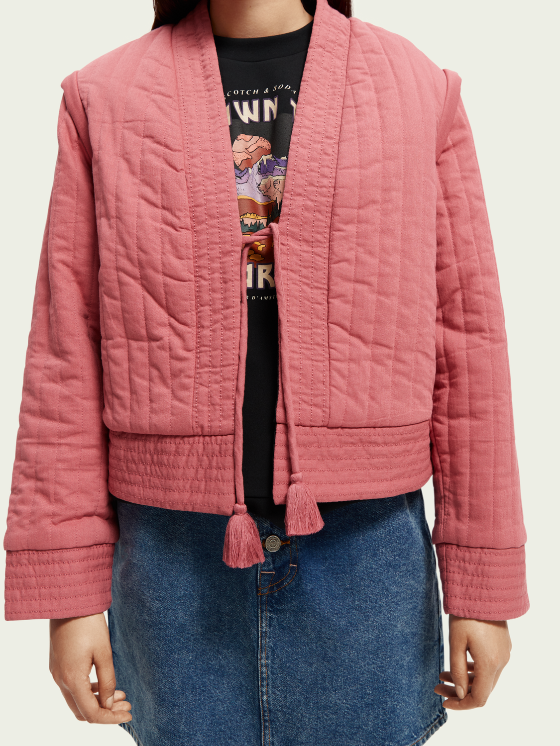 Quilted Reversible Organic Cotton Jacket | scotch & soda outlet