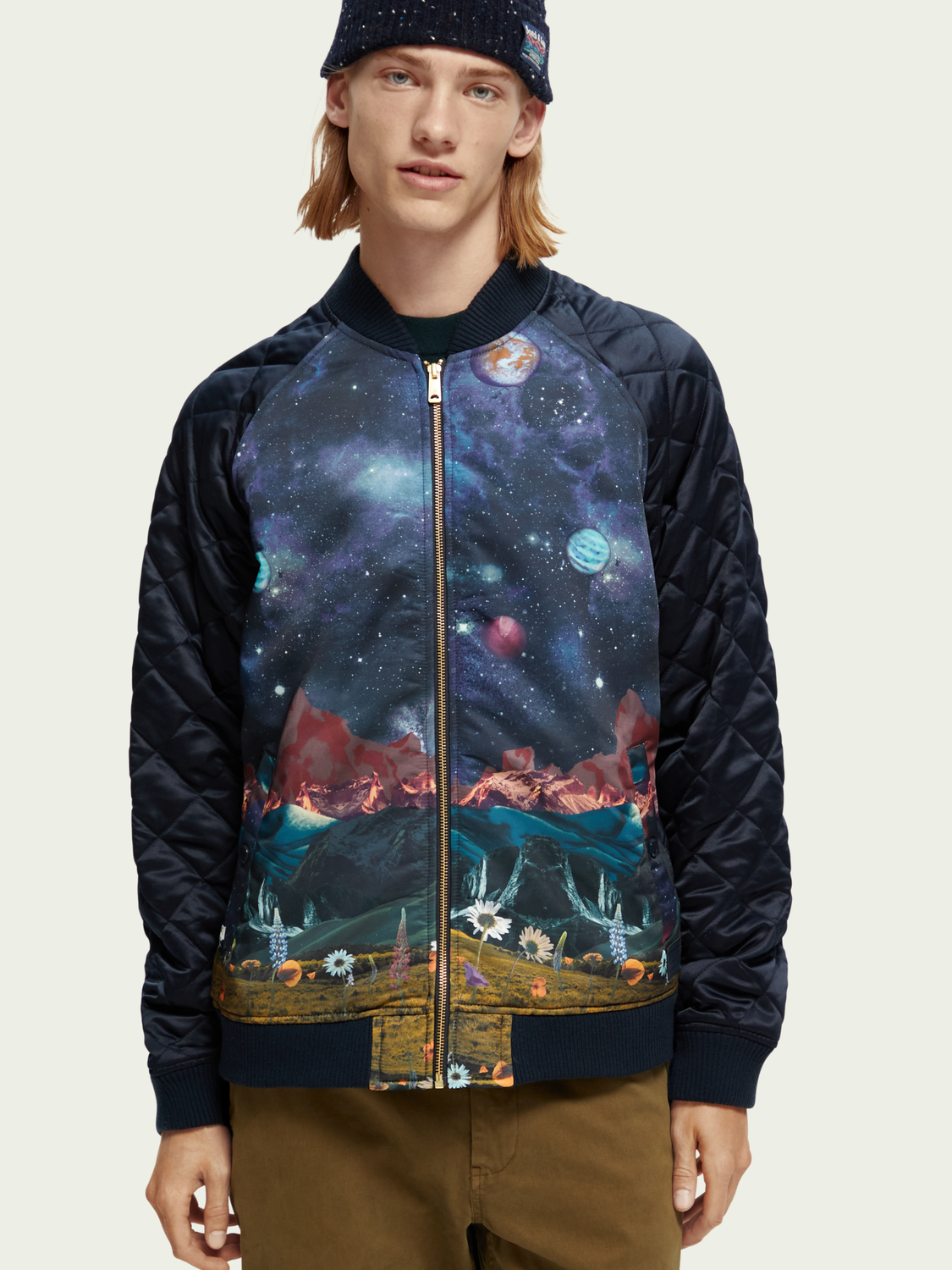 Printed Bomber Jacket | Scotch And Soda Outlet