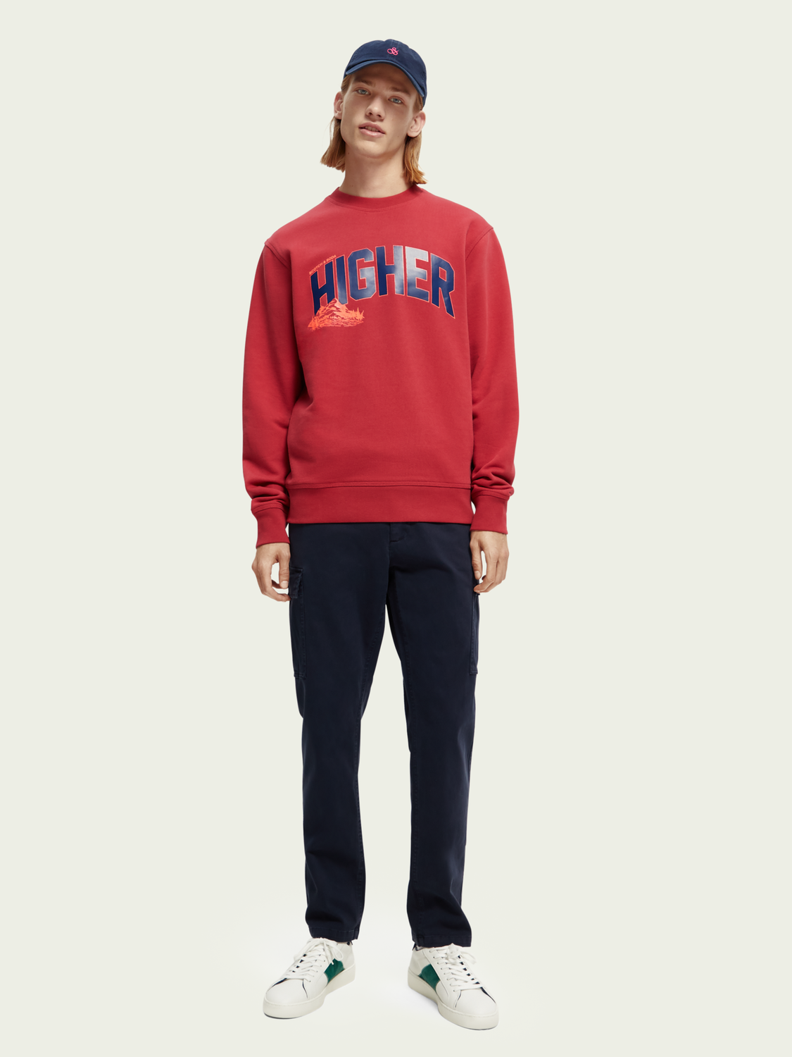 Organic Cotton Artwork Crewneck Sweatshirt | Scotch And Soda Outlet