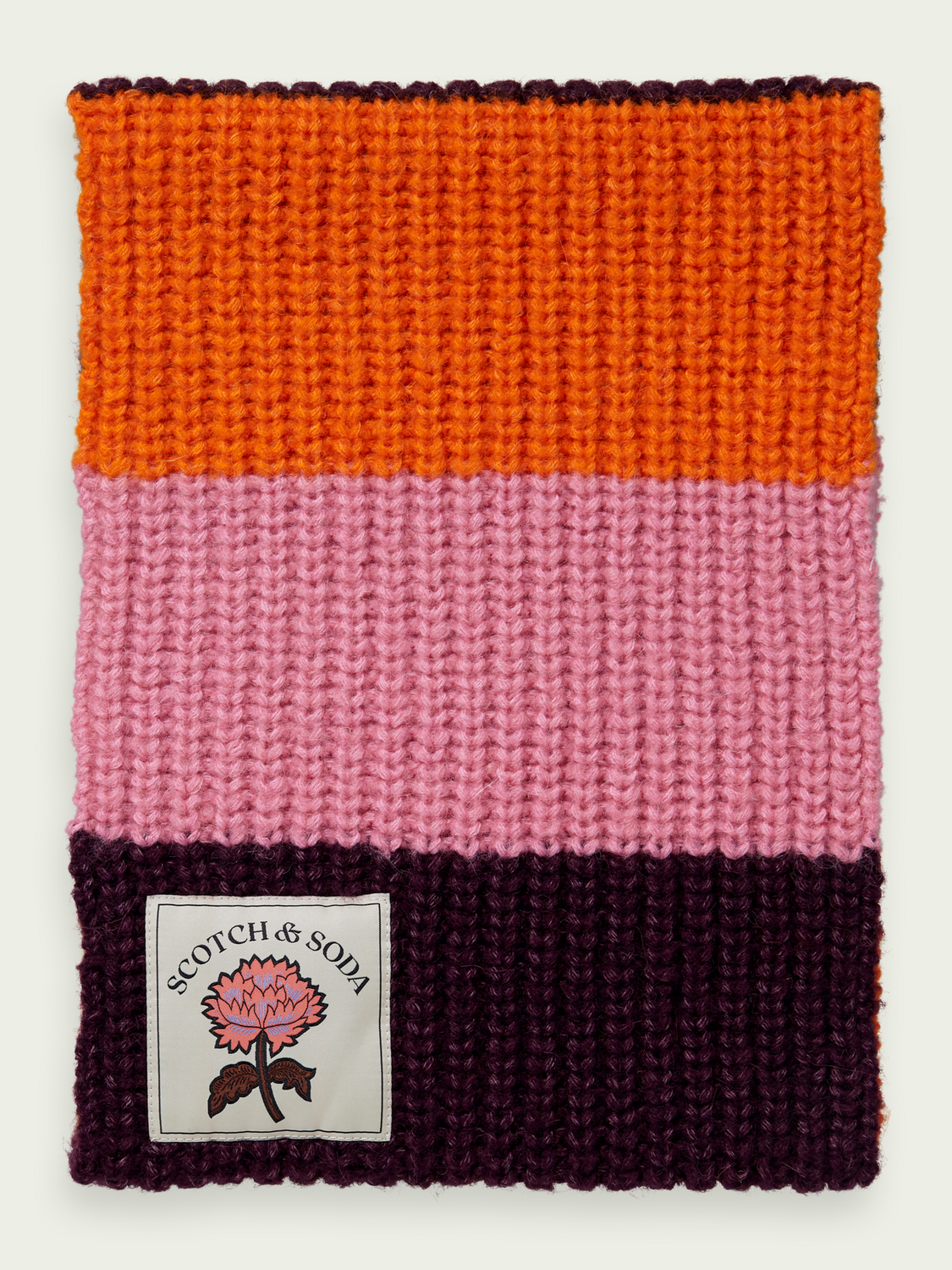 Chunky Knitted Tunnel Scarf