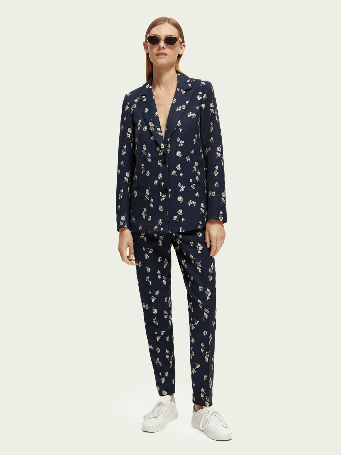 Relaxed Fit Printed Jacquard Blazer | scotch & soda outlet