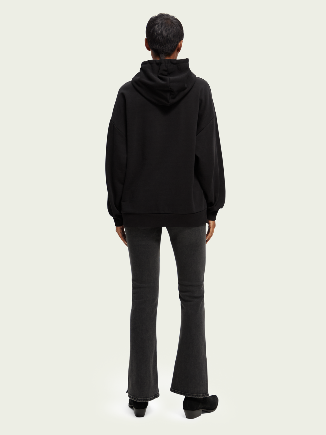 Oversized Tulip Painted Hoodie | scotch & soda outlet