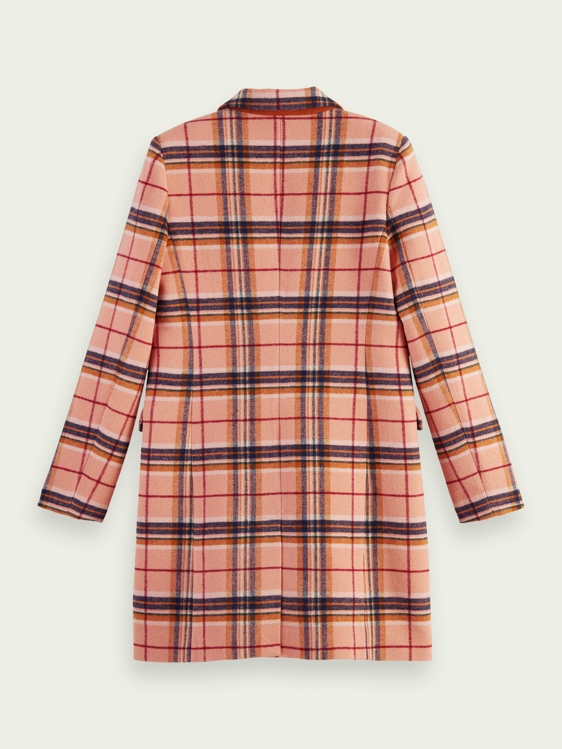 Tailored Single-Breasted Wool-Blended Coat | scotch & soda outlet