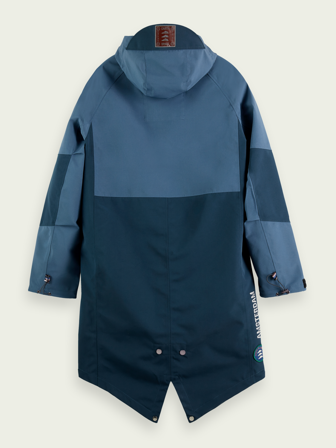 Unisex Water-Repellent Colour-Block Raincoat With Removable Vest | scotch & soda outlet