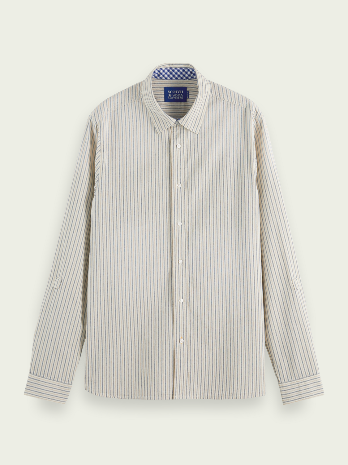 Regular Fit Shirt With Sleeve Adjustment | Scotch And Soda Outlet
