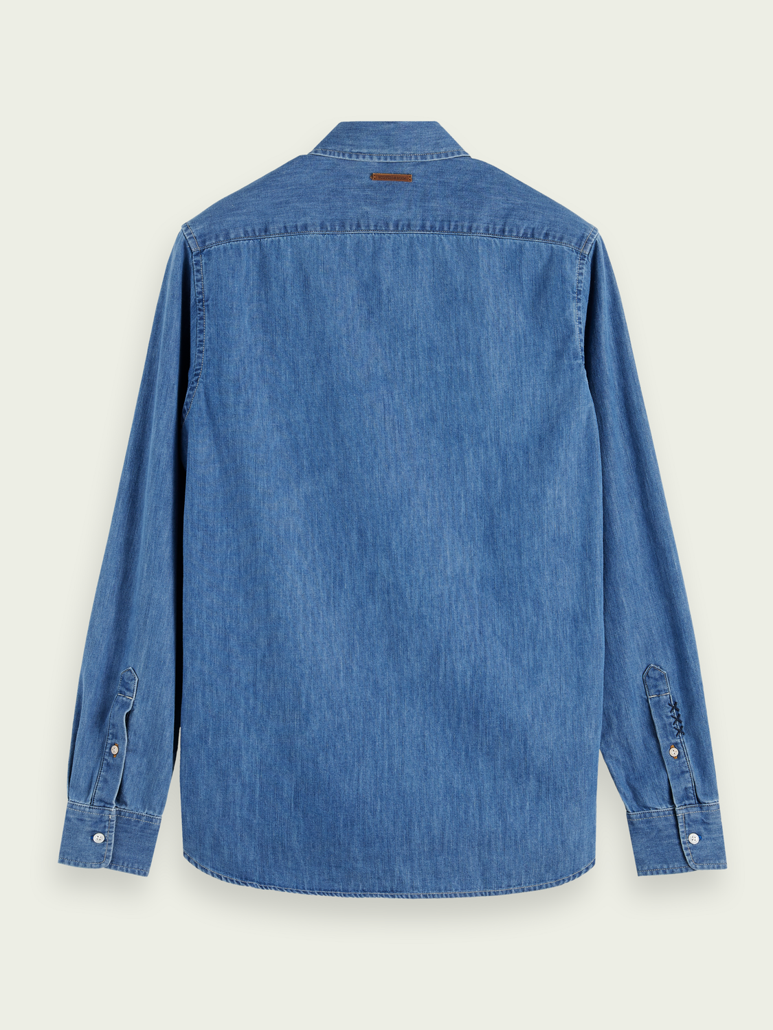 Chambray Shirt With Ikat Detailing | Scotch And Soda Outlet