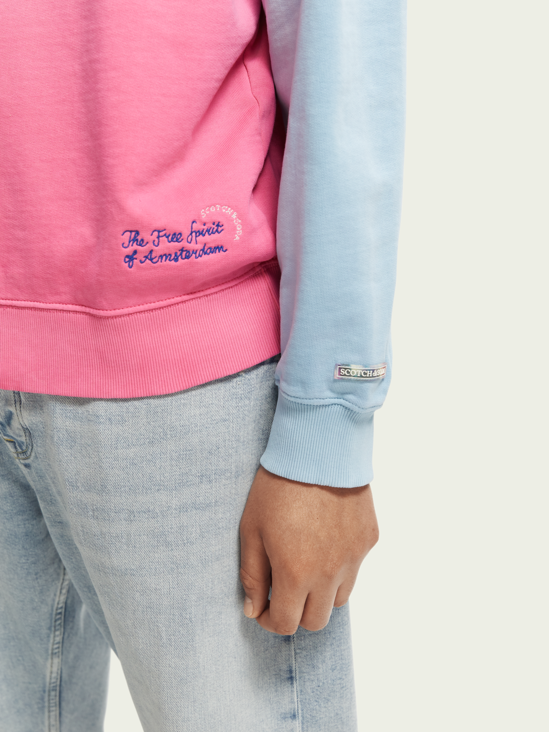 Tie-Dye Crewneck Organic Cotton Sweatshirt | Scotch And Soda Outlet