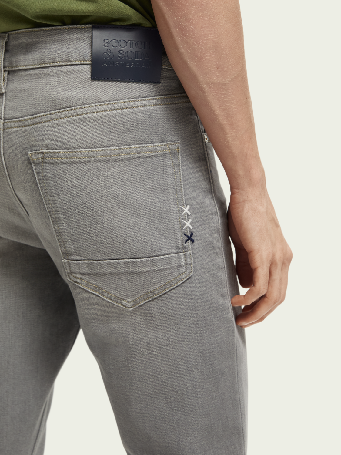 The Skim Super-Slim Fit Grey Toned Jeans | Scotch And Soda Outlet