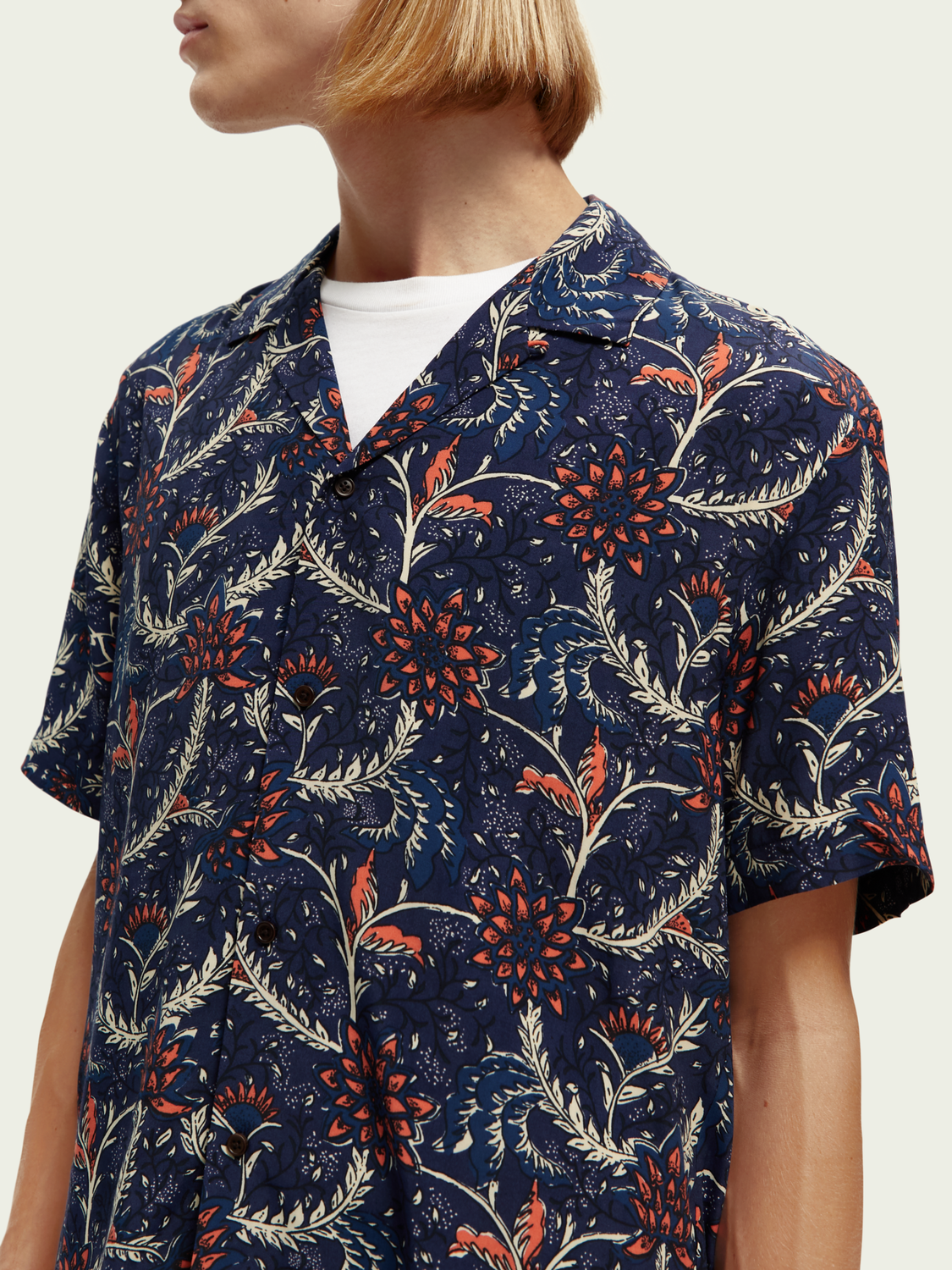 Printed Camp Shirt | Scotch And Soda Outlet