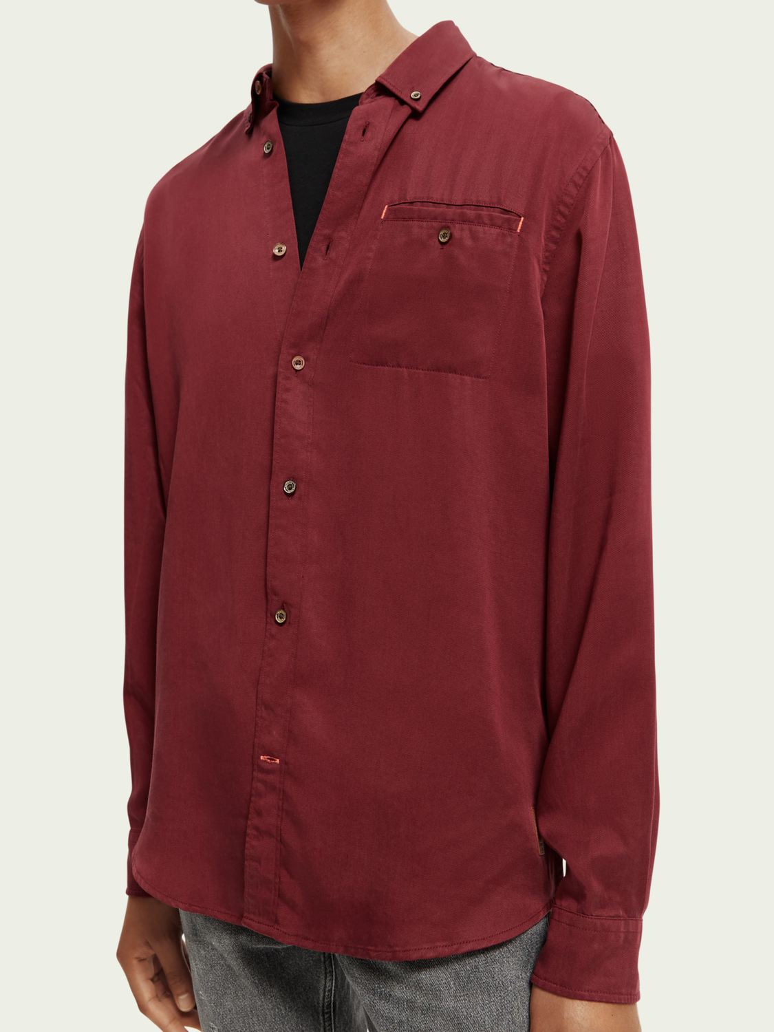 Regular Fit Pocketed Shirt | Scotch And Soda Outlet
