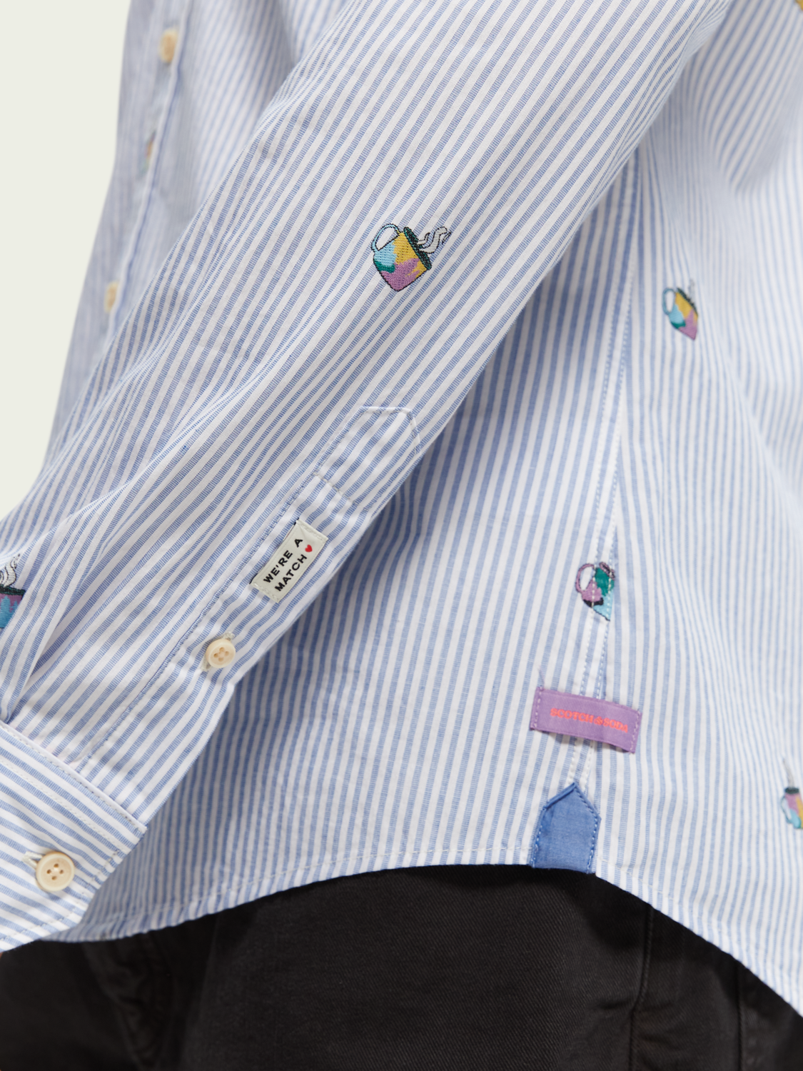 Slim-Fit Jacquard Shirt | Scotch And Soda Outlet