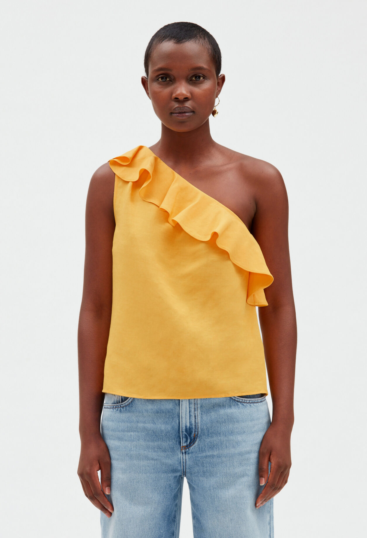 Yellow asymmetrical top MIMOSA