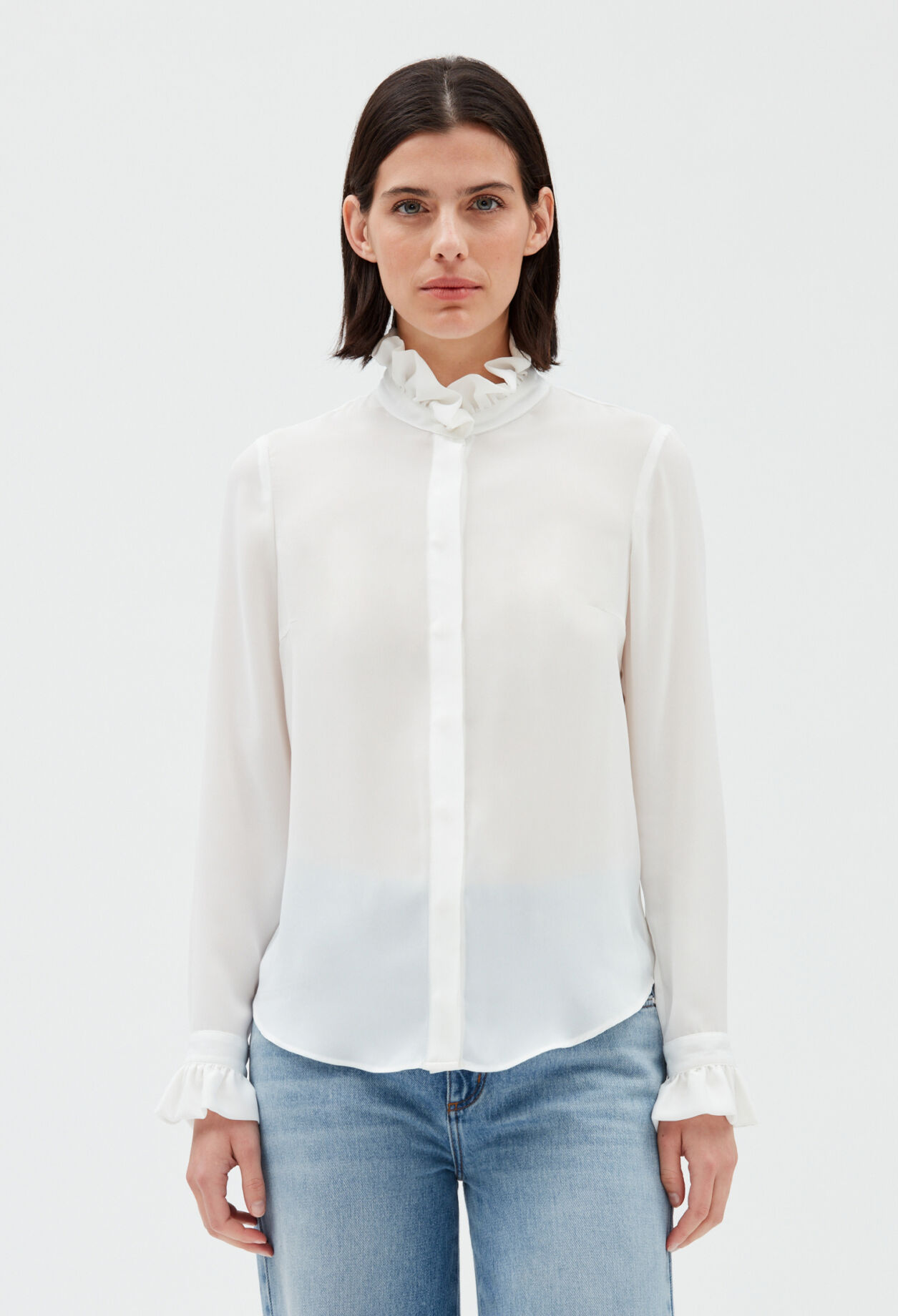 Ecru victorian collar blouse ECRU