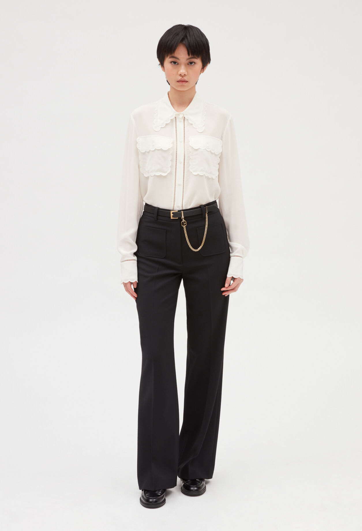 Ecru silk shirt ECRU