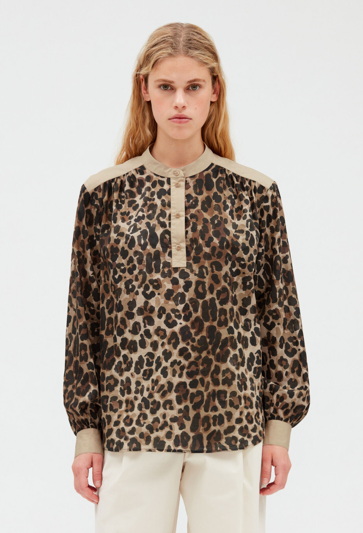Leopard blouse DARK PRINT
